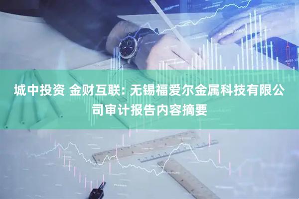 城中投资 金财互联: 无锡福爱尔金属科技有限公司审计报告内容摘要