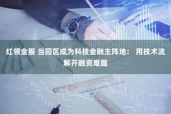 红领金服 当园区成为科技金融主阵地： 用技术流解开融资难题
