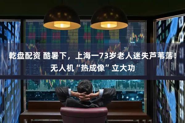乾盘配资 酷暑下，上海一73岁老人迷失芦苇荡！无人机“热成像”立大功