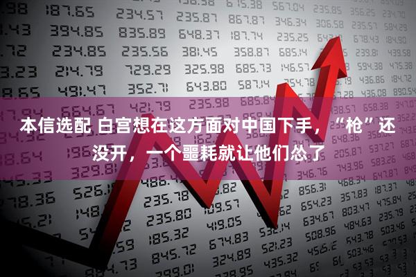 本信选配 白宫想在这方面对中国下手，“枪”还没开，一个噩耗就让他们怂了